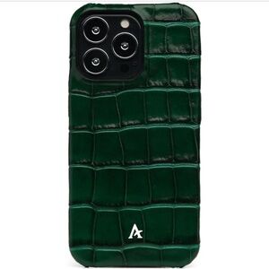 NEW Affluent Iphone 14 PRO MAX Green Croc case